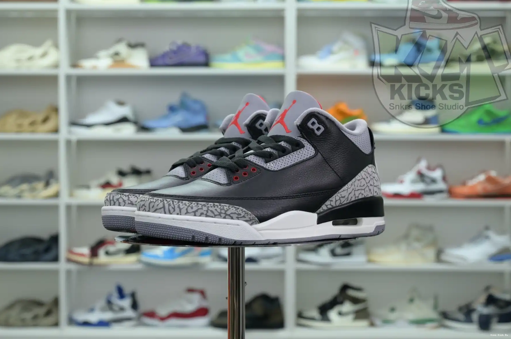 Kimikick 3“Black Jordan Air Cement Reimagined” 0825